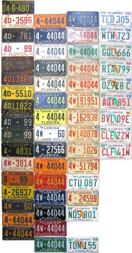 Florida License Plate Gallery Pinellas County 4 